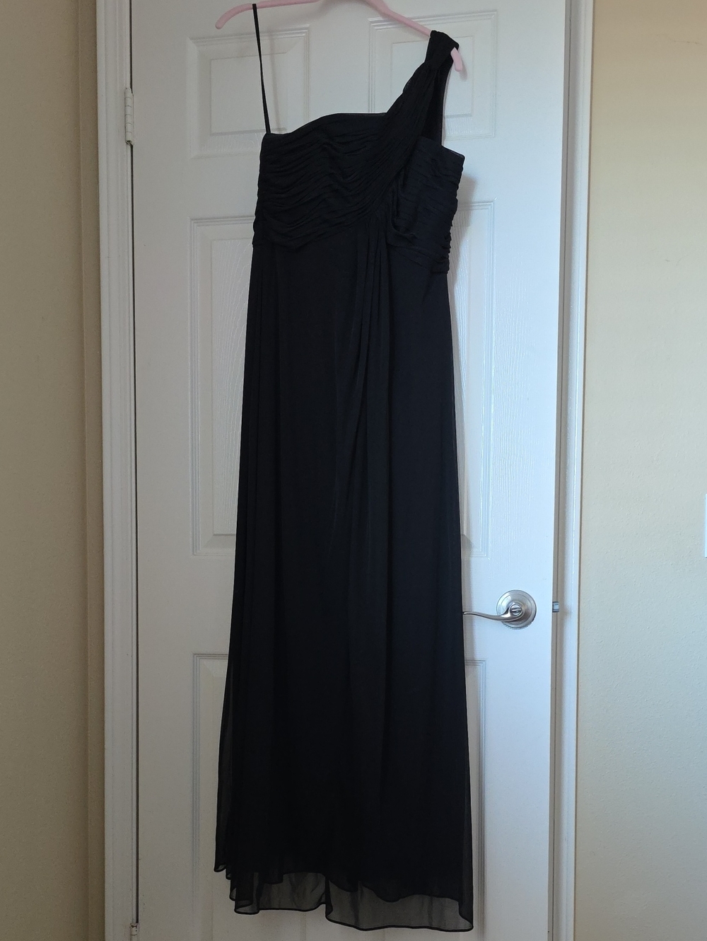 Alex Evenings Black One-Shoulder Gown